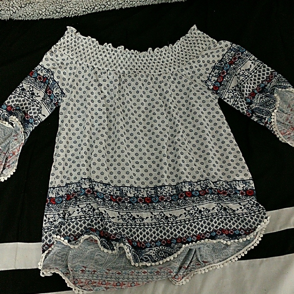 Off the shoulder blouse